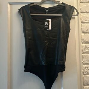 Leather bodysuit